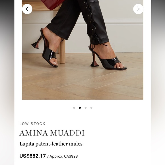 Amina Muaddi Shoes - Amina Muaddi Lupita Slipper Mule